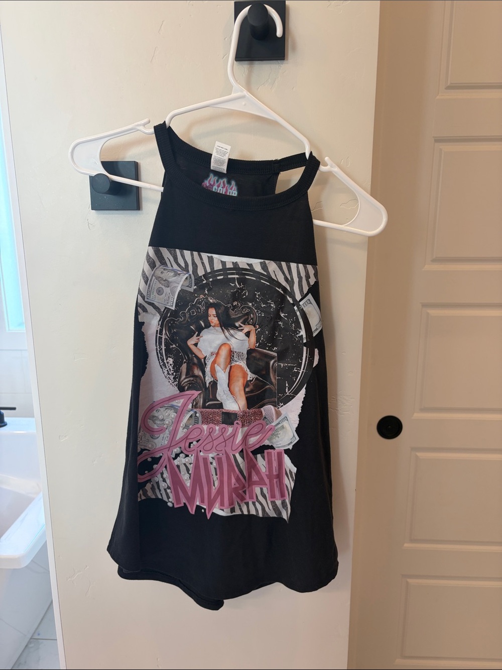 Jessie Murph Graphic Tank Top with Pink Accents -